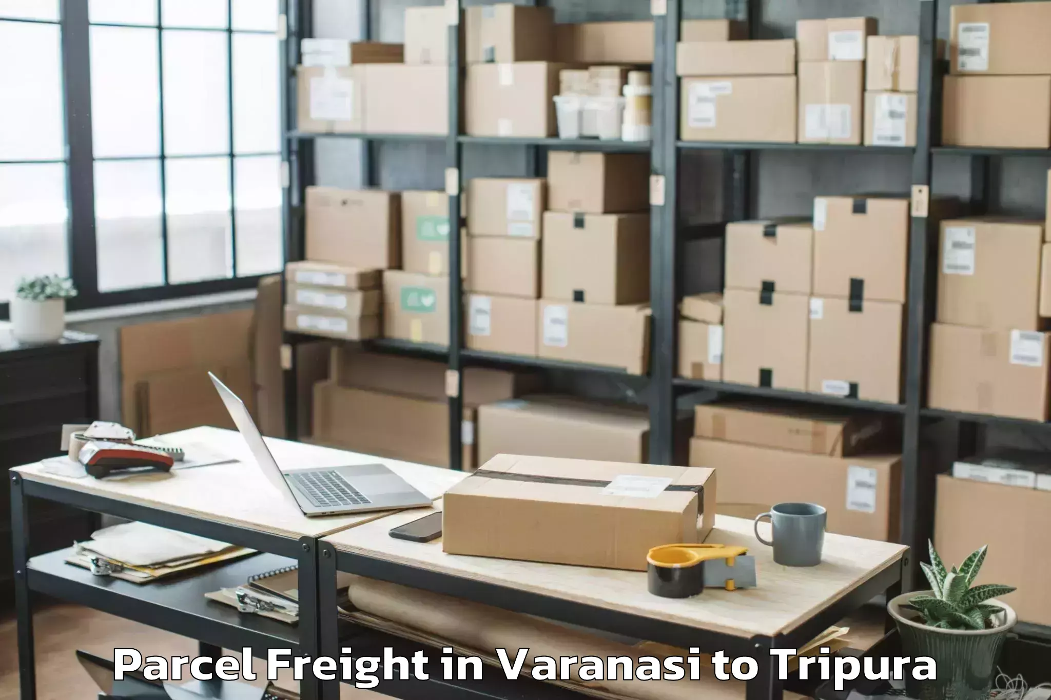 Trusted Varanasi to Udaipur Tripura Parcel Freight